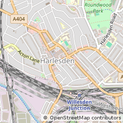 Map of Harlesden, London
