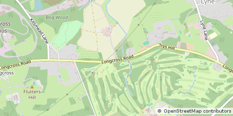 Map of Chertsey, Surrey