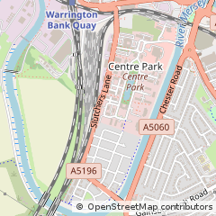 Map of Warrington