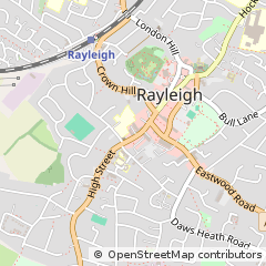 Map of Rayleigh, Essex