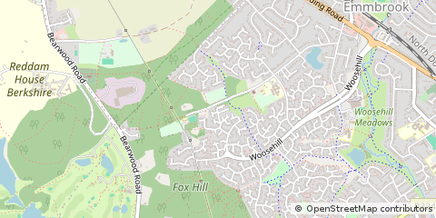 Map of Wokingham