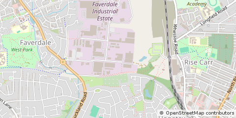 Map of Darlington, County Durham