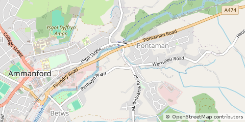 Map of Ammanford