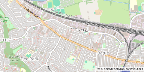 Map of Reading, Berkshire