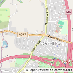 Map of Wigan, Lancashire