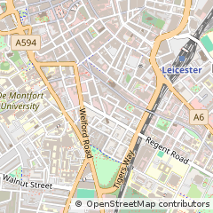 Map of Leicester, Leicestershire