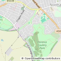 Map of Stoke on Trent, Staffs