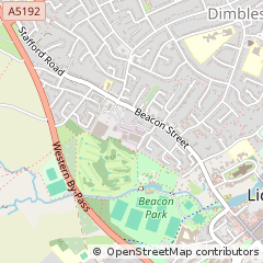 Map of Lichfield