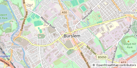 Map of Stoke-on-Trent