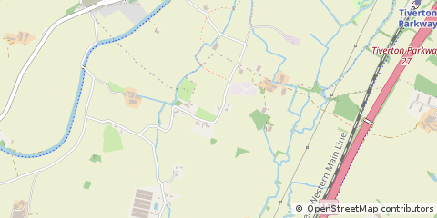 Map of Tiverton, Somerset