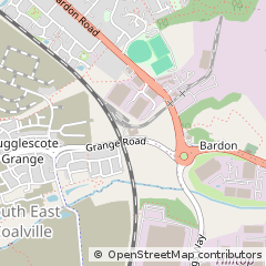 Map of Coalville, Leicestershire