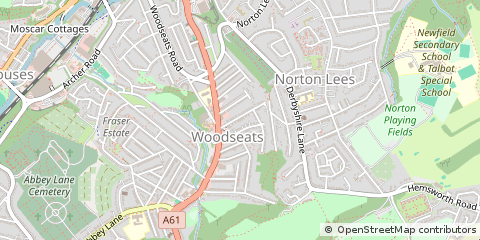 Map of Sheffield