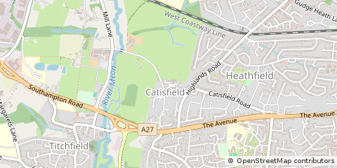 Map of Fareham