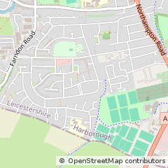 Map of Market Harborough, Leicestershire