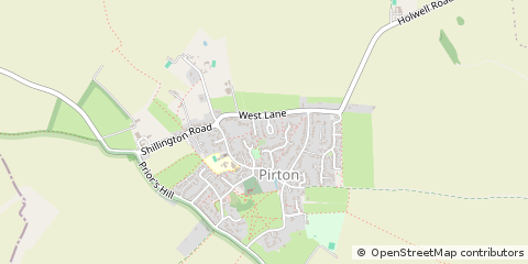 Map of Hitchin, Hertfordshire