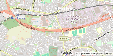 Map of Pudsey