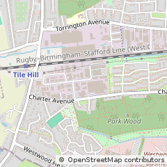 Map of Canley Coventry, West Midlands