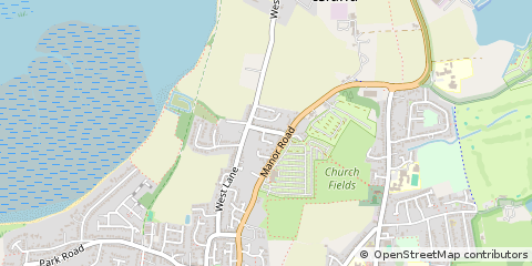 Map of Hayling Island, Hampshire