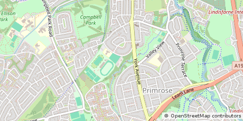 Map of Jarrow, Tyne & Wear