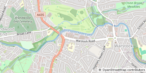 Map of Birmingham, West Midlands