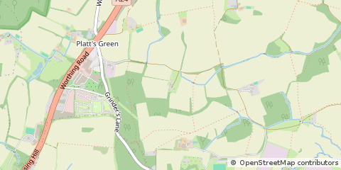 Map of Horsham, West Sussex