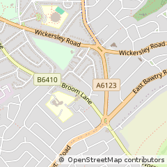 Map of Rotherham