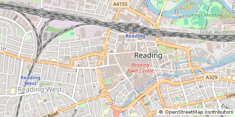 Map of Reading, Berkshire