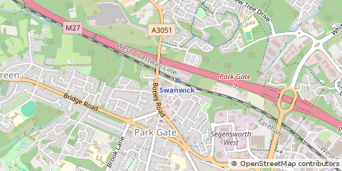 Map of Southampton, Hants