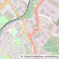 Map of Sheffield, South Yorkshire