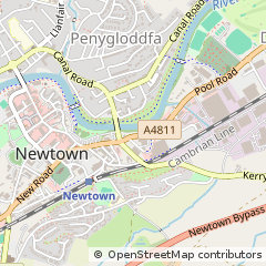 Map of Powys