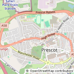 Map of Prescot