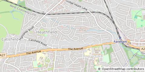 Map of Fareham