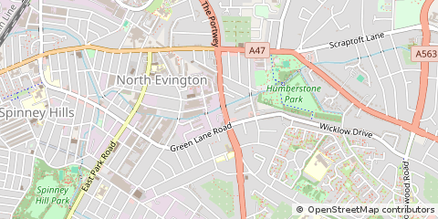 Map of Leicester, Nottinghamshire
