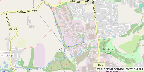 Map of Sutton-in-Ashfield, Notts