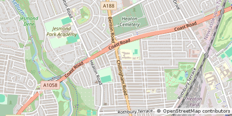 Map of Newcastle Upon Tyne
