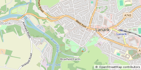 Map of Lanark