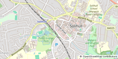Map of Solihull