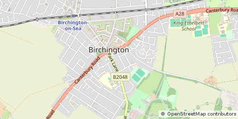 Map of Birchington, Kent