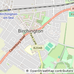 Map of Birchington, Kent