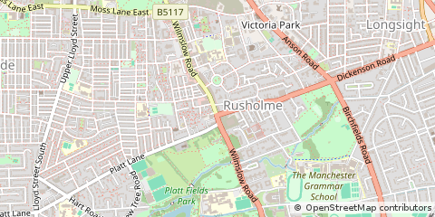 Map of Manchester