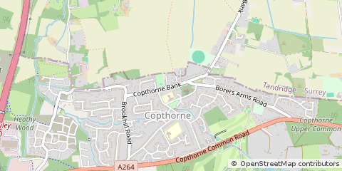 Map of Crawley, W.sussex