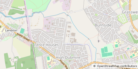 Map of Houghton LE Spring