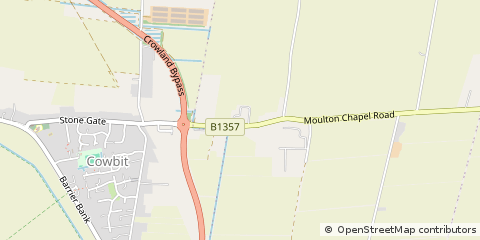 Map of Spalding, Lincolnshire