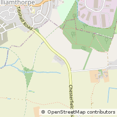 Map of Chesterfield, Derbyshire