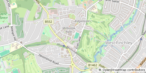 Map of Mill Hill, London