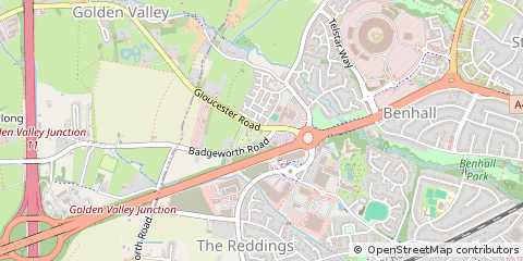 Map of Cheltenham, Gloucestershire