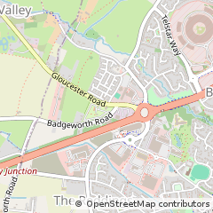 Map of Cheltenham, Gloucestershire
