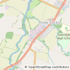 Map of Brecon, Powys