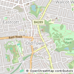 Map of OLD Town Swindon, Wiltshire