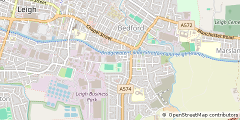 Map of Leigh, Lancashire